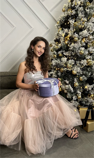 ЮБКА-ПАЧКА из фатина  с воланом, миди, пышная, двухслойная