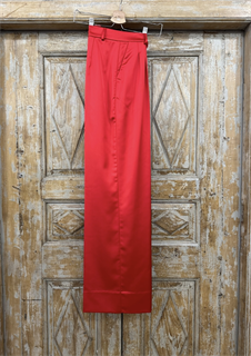 БРЮКИ New Палаццо с 2 защипами (из атласа) - фото 39033