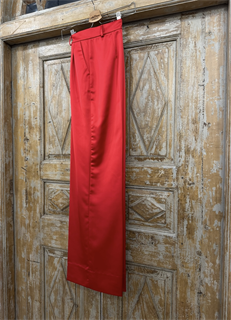 БРЮКИ New Палаццо с 2 защипами (из атласа) - фото 39034