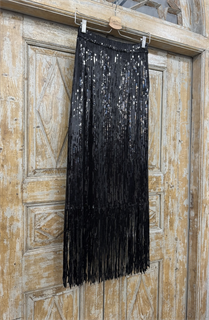 ЮБКА из пайеток с бахромой - фото 39134