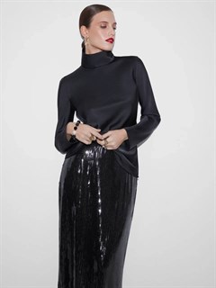 ЮБКА из пайеток с бахромой - фото 39151