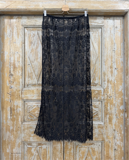 ЮБКА "МАЙЯ" из тонкого кружева с разрезом, без подкладки - фото 39189