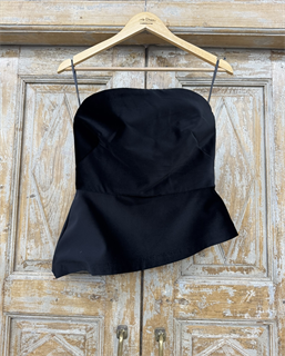 БЮСТЬЕ с БАСКОЙ наискосок (из плотного бархата) - фото 39431