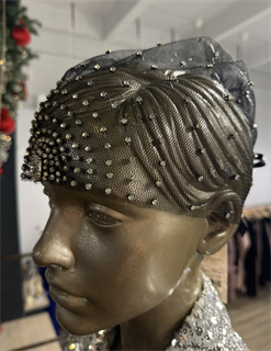 ТЮРБАН из вуали со стразами Swarovski by Beretkah - фото 39437