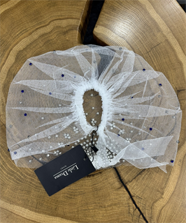 ТЮРБАН из вуали со стразами Swarovski by Beretkah - фото 39441