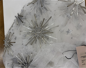 ТЮРБАН из вуали со стразами Swarovski "ЗВЕЗДЫ" by Beretkah - фото 39452