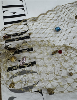 СЕТОЧКА для волос с цветными стразами by Beretkah - фото 39456