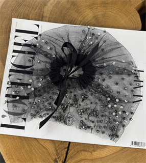 ТЮРБАН из вуали со странами SWAROVSKI By BERETKAH (треугольники) - фото 39476