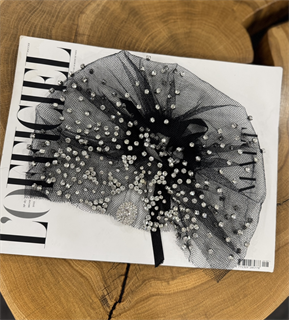 ТЮРБАН из вуали со странами SWAROVSKI By BERETKAH (треугольники) - фото 39478