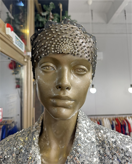 ТЮРБАН из вуали со стразами Swarovski by Beretkah