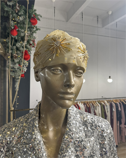 ТЮРБАН из вуали со стразами Swarovski "ЗВЕЗДЫ" by Beretkah - фото 39490