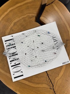 СЕТОЧКА для волос со стразами (серебристая) by Beretkah - фото 39521