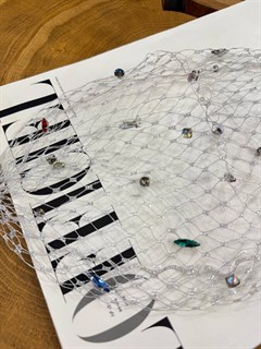 СЕТОЧКА для волос со стразами (серебристая) by Beretkah - фото 39522