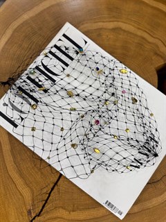 СЕТОЧКА для волос со стразами (черная с цветными) by Beretkah - фото 39525