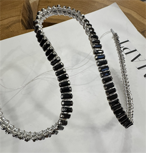 АКСЕССУАР для волос "Холодная волна" из страз by Beretkah - фото 39601