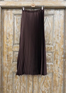 ЮБКА ГОФРЕ макси, длина 100 см (из японского атлас-шелка) - фото 39646