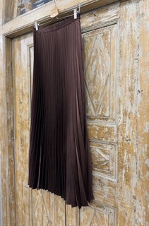 ЮБКА ГОФРЕ макси, длина 100 см (из японского атлас-шелка) - фото 39647