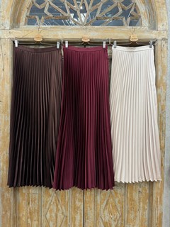 ЮБКА ГОФРЕ макси, длина 100 см (из японского атлас-шелка) - фото 39658