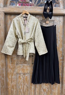 ЮБКА ГОФРЕ макси, длина 100 см (из премиум атласа) - фото 39733