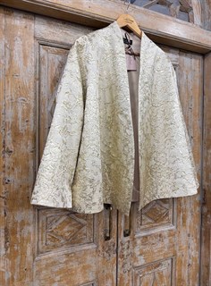 ЖАКЕТ-КИМОНО короткий OneSize  в японском стиле (из золотого жаккарда) - фото 39737