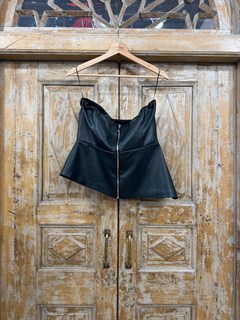 БЮСТЬЕ с БАСКОЙ наискосок (из ЭКО-кожи) - фото 39744