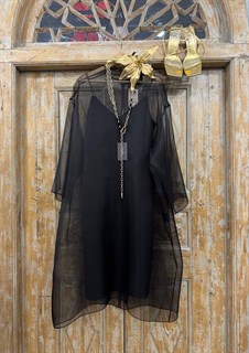 КОМБИНАЦИЯ на тонких бретельках с кружевом "мережка" (из вискозы-кади)