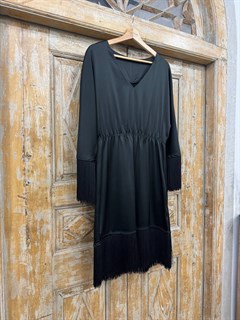 ПЛАТЬЕ мини с бахромой - фото 39891