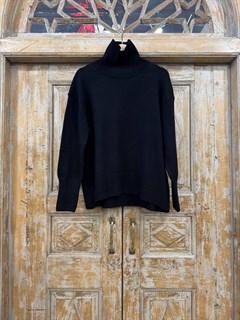 СВИТЕР оверсайз с горлом OneSize (из вискозы с полиэстером) - фото 40201