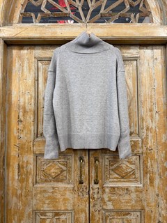 СВИТЕР оверсайз с горлом OneSize (из вискозы с полиэстером) - фото 40212