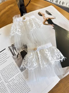 МАНЖЕТЫ c кружевом на пуговице - фото 40407