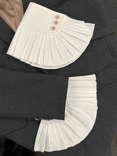 МАНЖЕТЫ классика LD на 3-х пуговицах c плиссе