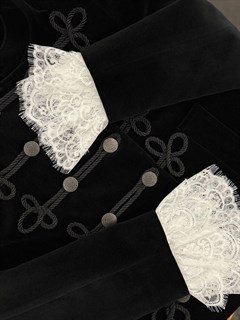 МАНЖЕТЫ классика LD на 3-х пуговицах c  двойным французским кружевом