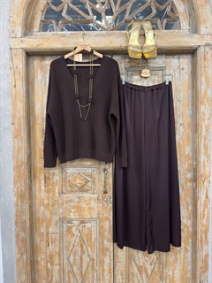 БРЮКИ ШИРОКИЕ односторонние, свободные, на мягкой резинке, единый размер, из премиум атласа