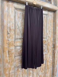 БРЮКИ ШИРОКИЕ односторонние, свободные, на мягкой резинке, единый размер, из премиум атласа - фото 40776