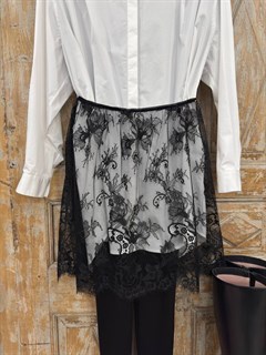 БАСКА кружевная, единый размер (ЧЕРНАЯ) - фото 40789