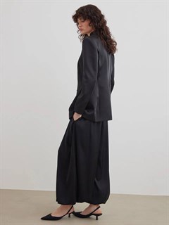 КИТАЙСКИЙ жакет "Mandarin"  (из премиум дабл-дюшеса), ЧЕРНЫЙ - фото 40840