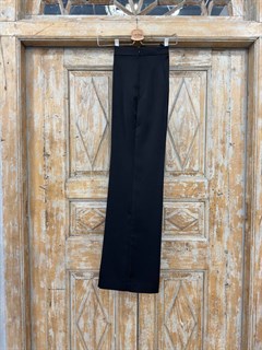 БРЮКИ "Эмили" прямые, слегка расклешенные к низу (из вискозы-кади), ЧЕРНЫЙ - фото 40867