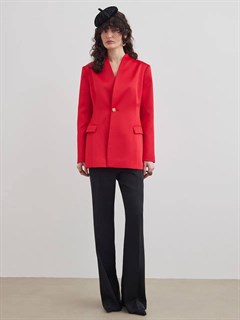 БРЮКИ "Эмили" прямые, слегка расклешенные к низу (из вискозы-кади), ЧЕРНЫЙ - фото 40873