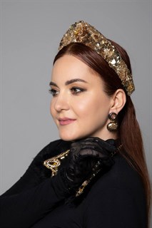 ПЛАТЬЕ длинное "Вторая кожа" с горлом, юбкой-колокол и длинными рукавами (из нежного вискозного джерси BL) - фото 40943