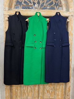 ЖИЛЕТ ДЛИННЫЙ ДВУБОРТНЫЙ ОВЕРСАЙЗ (из пальтовой шерсти)