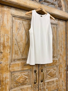 ТОП с американской проймой, двойной, по косой (из мягкого атласа, двусторонний), МОЛОЧНО-БЕЛЫЙ - фото 41904