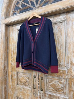 КАРДИГАН "ПРЕППИ" (из хлопка с акрилом) - фото 41925