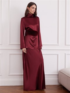 ВОРОТНИЧОК меховой (из меха кролика "РЕКС"), БОРДО - фото 43178