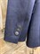 ЖАКЕТ Двубортный приталенный с воротником "Острая ласточка" (из джинса) - фото 20358
