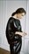 ПЛАТЬЕ миди с открытой спиной и рукавами кимоно (из пайеток) - фото 20587