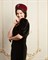ПЛАТЬЕ миди  с рукавами-листочками и кружевом (Бархат Elle Saab) - фото 20650