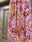 БРЮКИ свободные прямые в пол, сзади на резинке (из вискозы пластичной в оранжево-розовый принт) - фото 24817