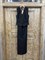 БРЮКИ ШИРОКИЕ (ПАЛАЦЦО) со 1 складкой в ПОЛ с посадкой на талии (из черной премиум костюмной шерсти) - фото 25533