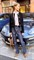 БРЮКИ ШИРОКИЕ ПРЯМЫЕ в ПОЛ  с высокой талией и накладными карманами (джинс, отстрочка в тон) - фото 25594