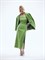ПИДЖАК однобортный в стиле Бойфренд (из премиум шерсти в зеленом меланже) - фото 26468